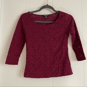 3/$25 Lace 3/4 Sleeve Top